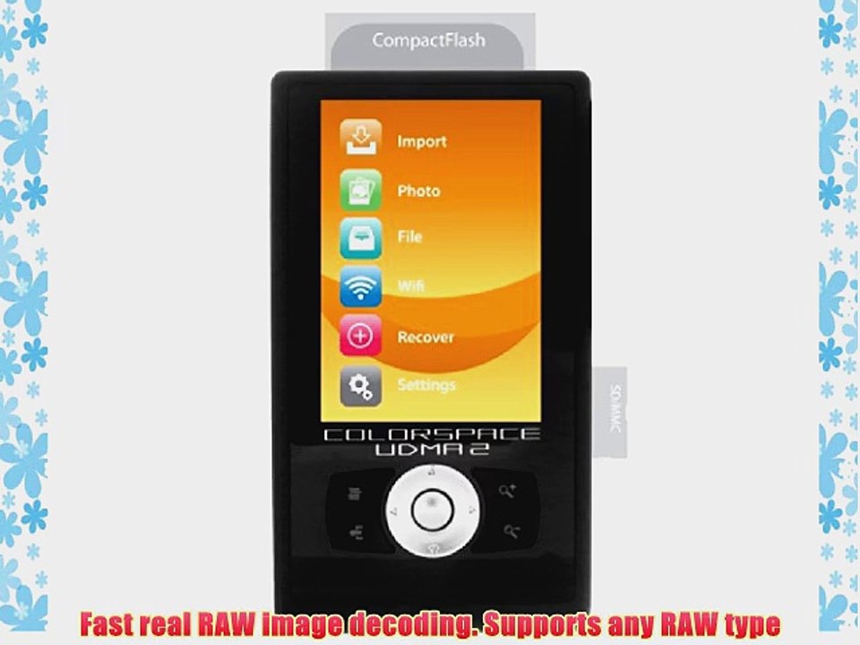 Sanho Hyperdrive COLORSPACE UDMA 2 Multimedia Storage / Player - 500GB
