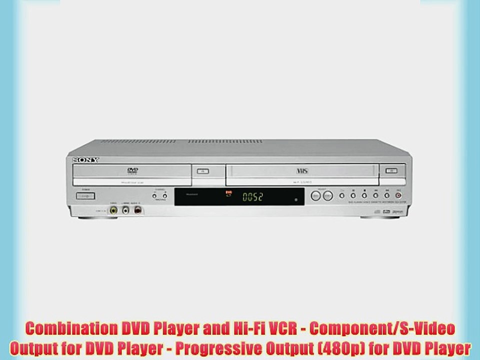 Sony SLV-D350P - Silver DVD Player / 4-Head VCR