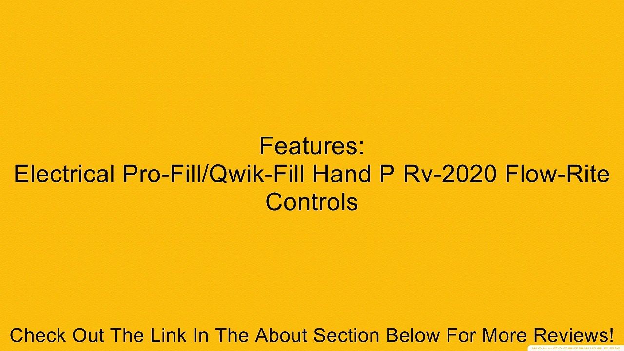 Flow-Rite RV2020 Pro-Fill/Qwik Fill Hand Pump Review