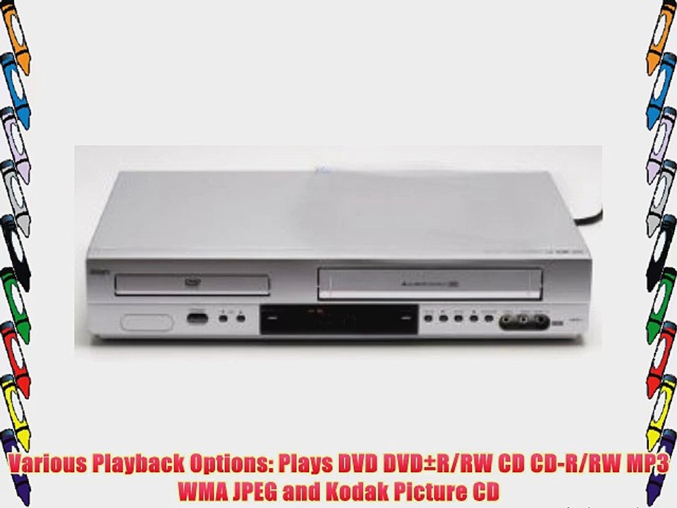 Zenith Allegro ABV441 Progressive Scan DVD Player Hi-Fi Stereo VCR Video Cassette Recorder