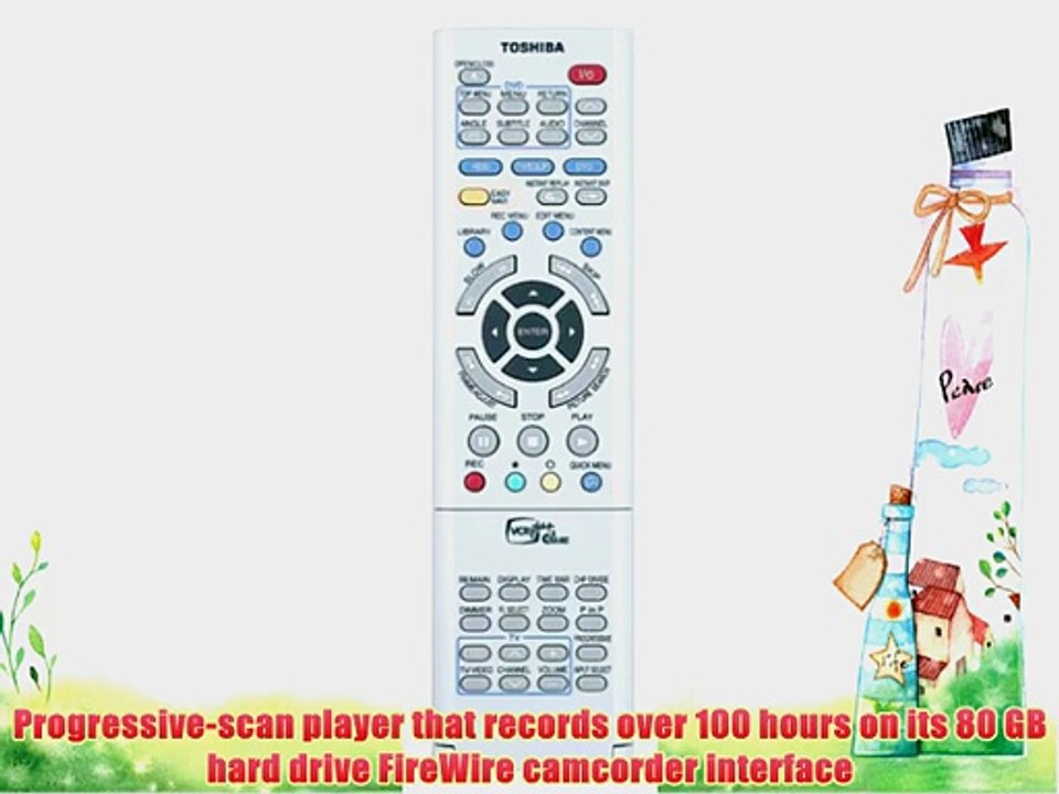 Toshiba RD-XS32 Progressive-Scan DVD Player/Recorder with 80 GB Hard Drive