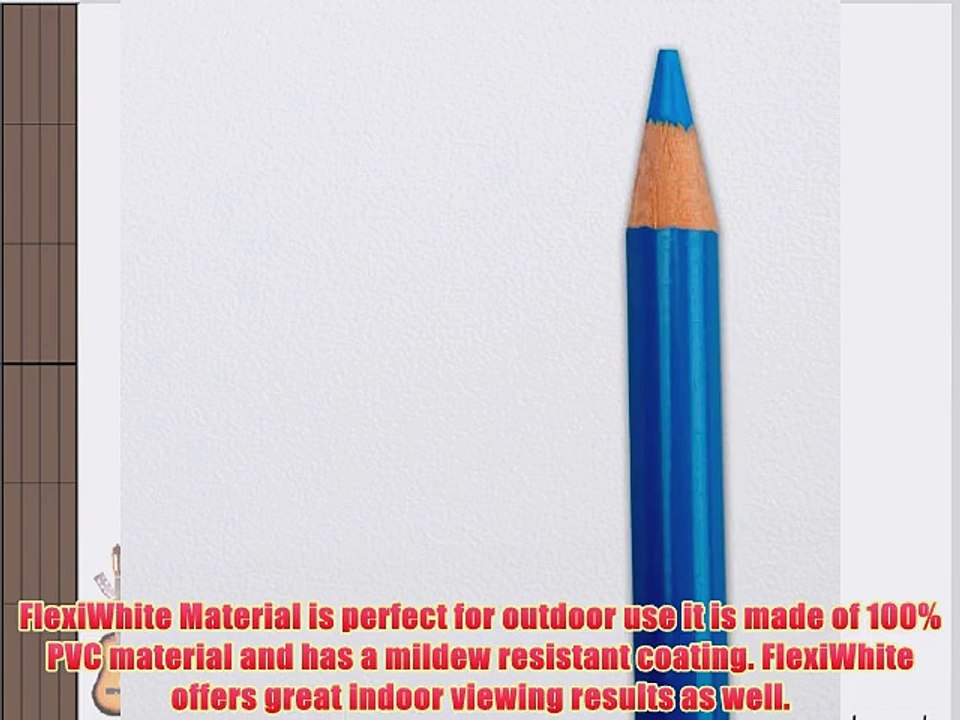 Carl's FlexiWhite Projector Screen Material White Gain 1.1 (16:9 | 86x153 | 175-in | Folded)