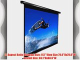 Elite Screens VMAX113UWS2 VMAX2 Electric Projector Screen (113 inch Diagonal 1:1 Ratio 79.9Hx79.9W)