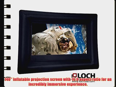 Loch Matte White 140'' diagonal Portable Projection Screen