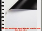 Carl's FlexiWhite DIY Projector Screen Finished Edges with Grommets White Gain 1.1 (4:3 | 6.75x9-Ft