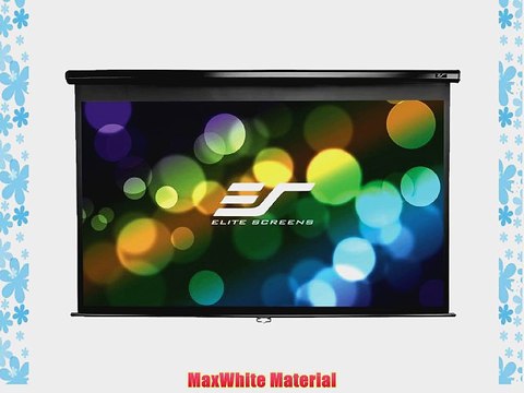 Elite Screens 128 Inch 16:10 Manual Pull Down Projector Screen (67.8Hx108.4W)