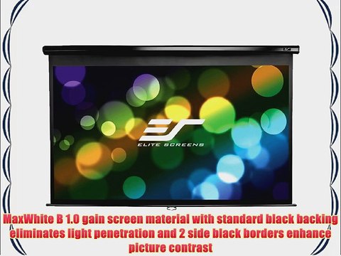 Elite Screens Manual B Pull Down Projection Screen (120 Diagonal 16:10)