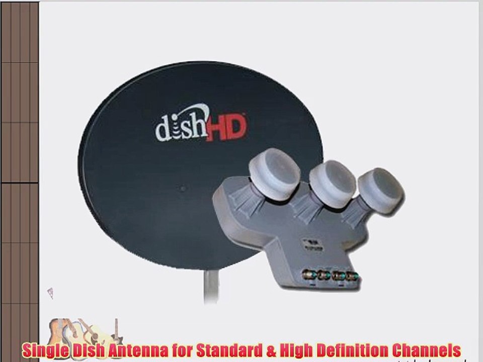 Dish Network 1000.2 Dish 110 119 129 Satellites High Definition Dish