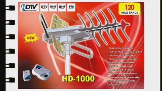 Xtreme HD-1000 360? Rotating HDTV Digital Amplified Outdoor Antenna