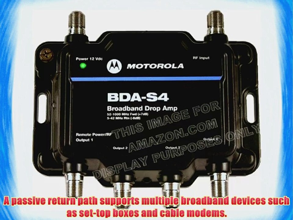 Motorola Signal Booster 4Port BDAS4 Cable Modem TV HDTV Amplifier