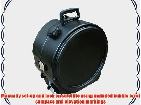 Winegard GM-MP1 Carryout Black MP1 Manual Portable Satellite TV Antenna