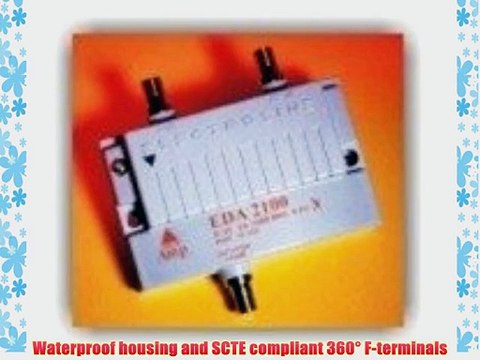 Electroline EDA-2100 1-Port Cable TV HDTV Signal Booster/Amplifier (Retail Package with 5-Year