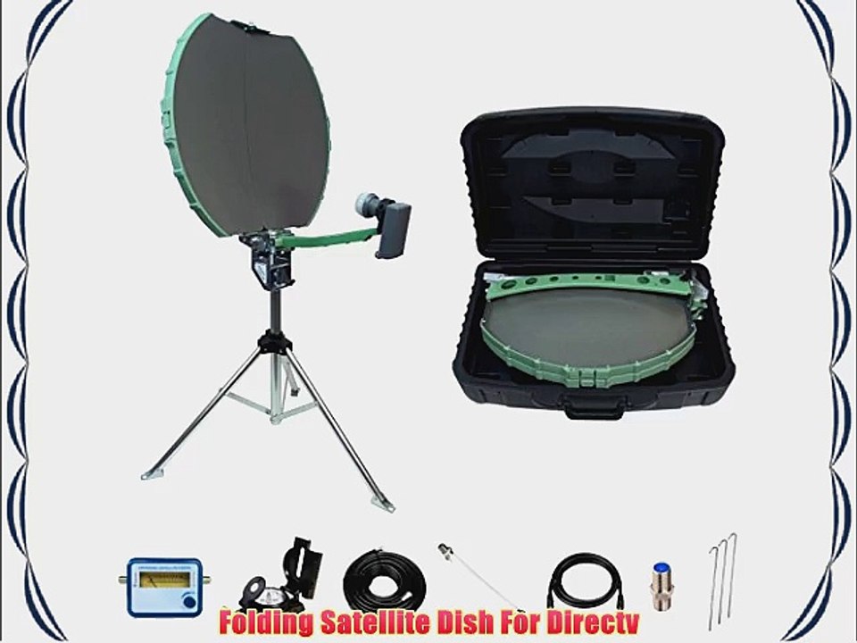 Directv Folding Portable Satellite Dish Rv Tripod Kit