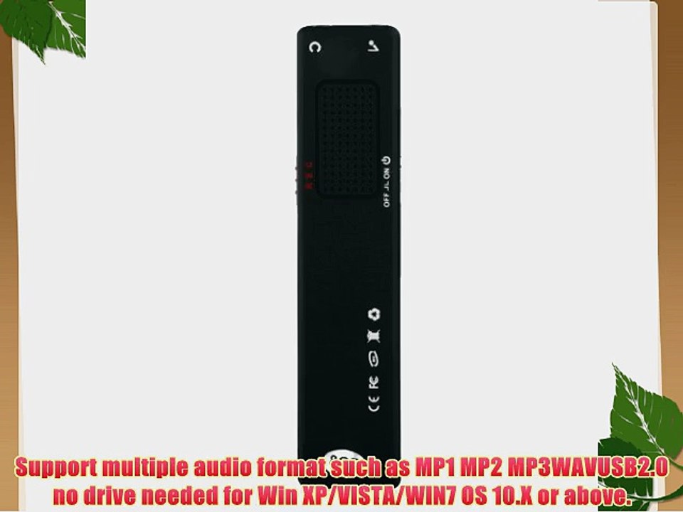 Anybest PRO 8GB LCD 40hr Battery Life PCM Digital stereo recorder USB Voice Recorder Pen with
