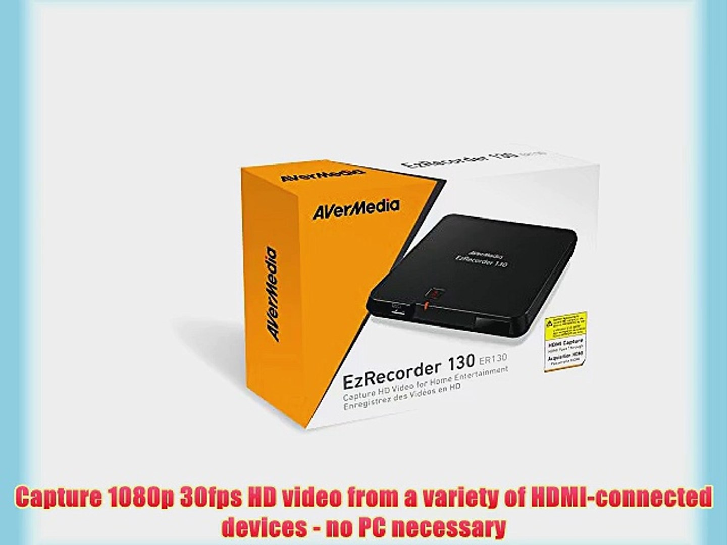 AVerMedia EzRecorder 130 (ER130) - Capture HD Video for Video - video Dailymotion