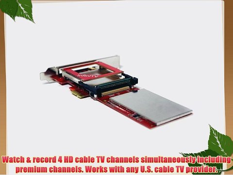 Ceton InfiniTV 4 PCIe - 4-channel Internal Cable TV Tuner Card for CableCARD