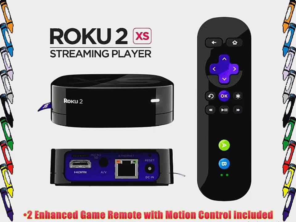 Roku2 XS Premium Bundle Wireless Streaming Player w/2 game remote