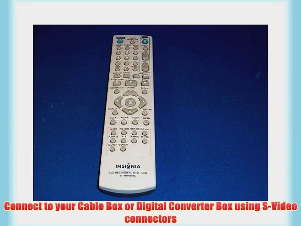 Insignia IS-DVD100121 DVD Recorder VCR Combo