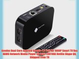 Keedox Dual Core Android Google 4.2 Full HD 1080P Smart TV Box XBMC Network Media Player 3D
