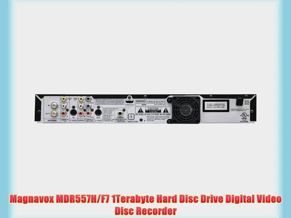 Magnavox MDR557H/F7 1Terabyte Hard Disc Drive Digital Video Disc Recorder video Dailymotion