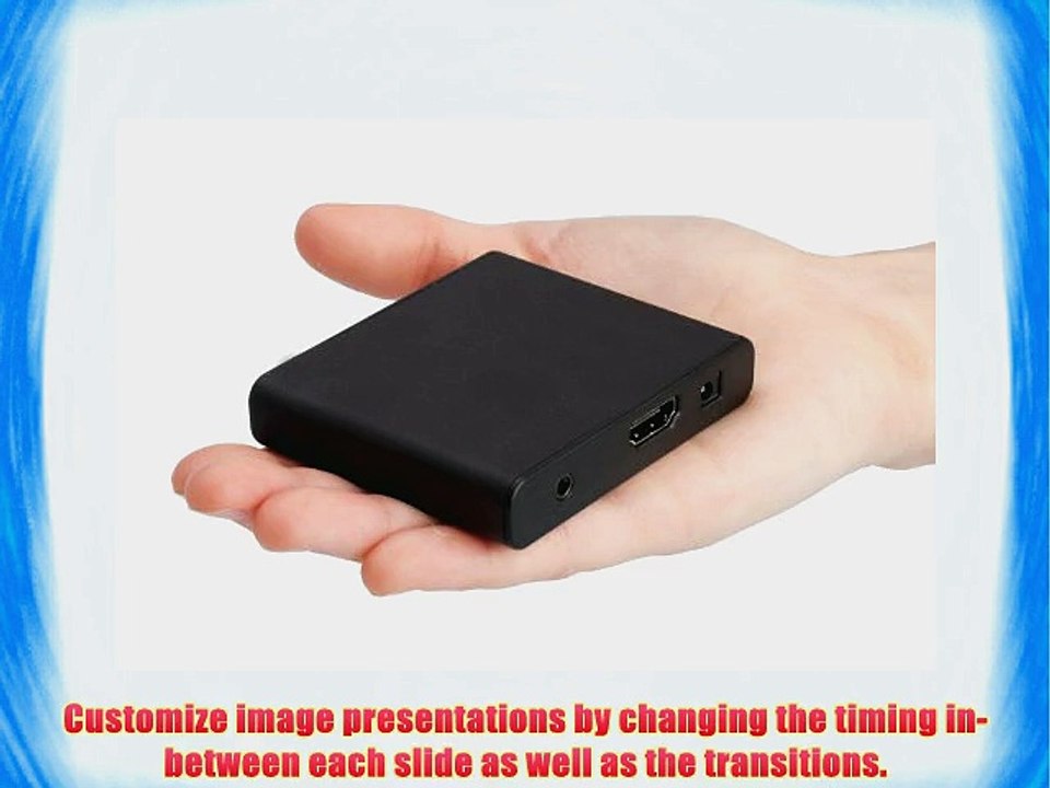 HD Media Player for Streaming Movies and Playing Full-Screen Slideshow Presentations Mini Plug-n-Play