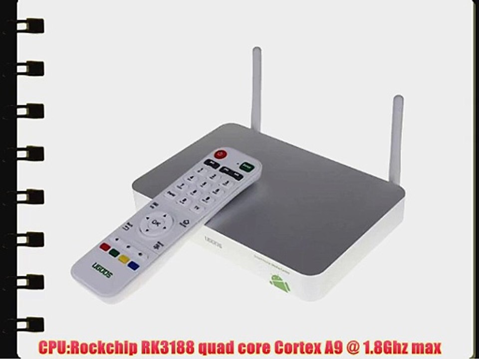 Ugoos UT1 Mini TV BOX Rockchip RK3188 Quad Core Cortex A9 Android 4.2 OS @ 1.8Ghz 2G/8G Double