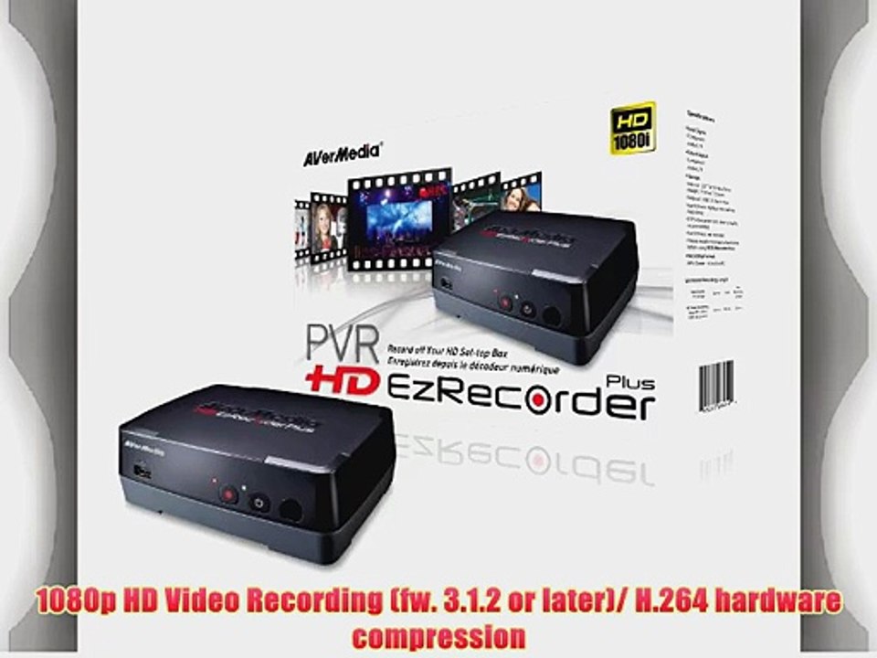 AVerMedia C283S HD EzRecorder Plus- Record Off Your HD Set-top Box 1080p