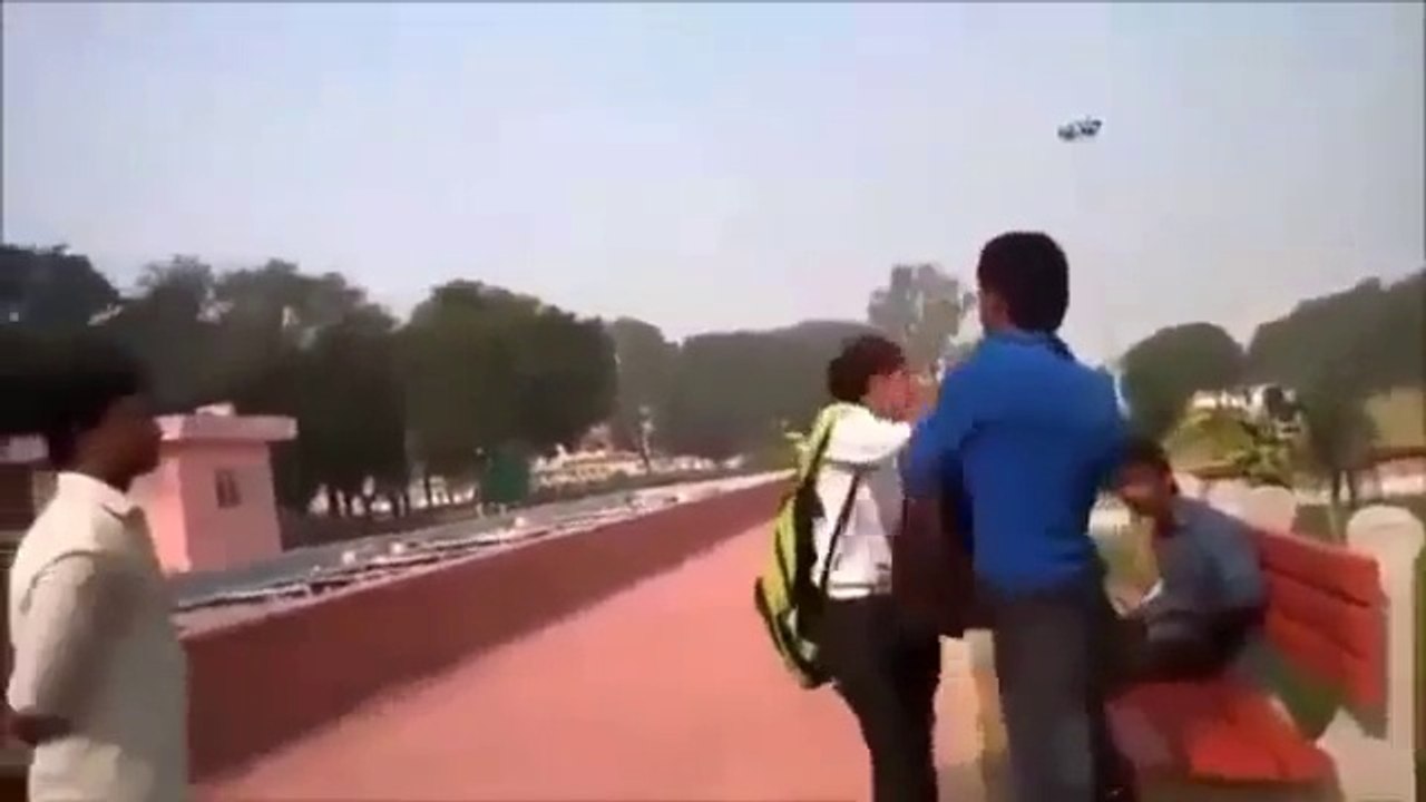 Indian girls fight with boy for Teasing  in Public