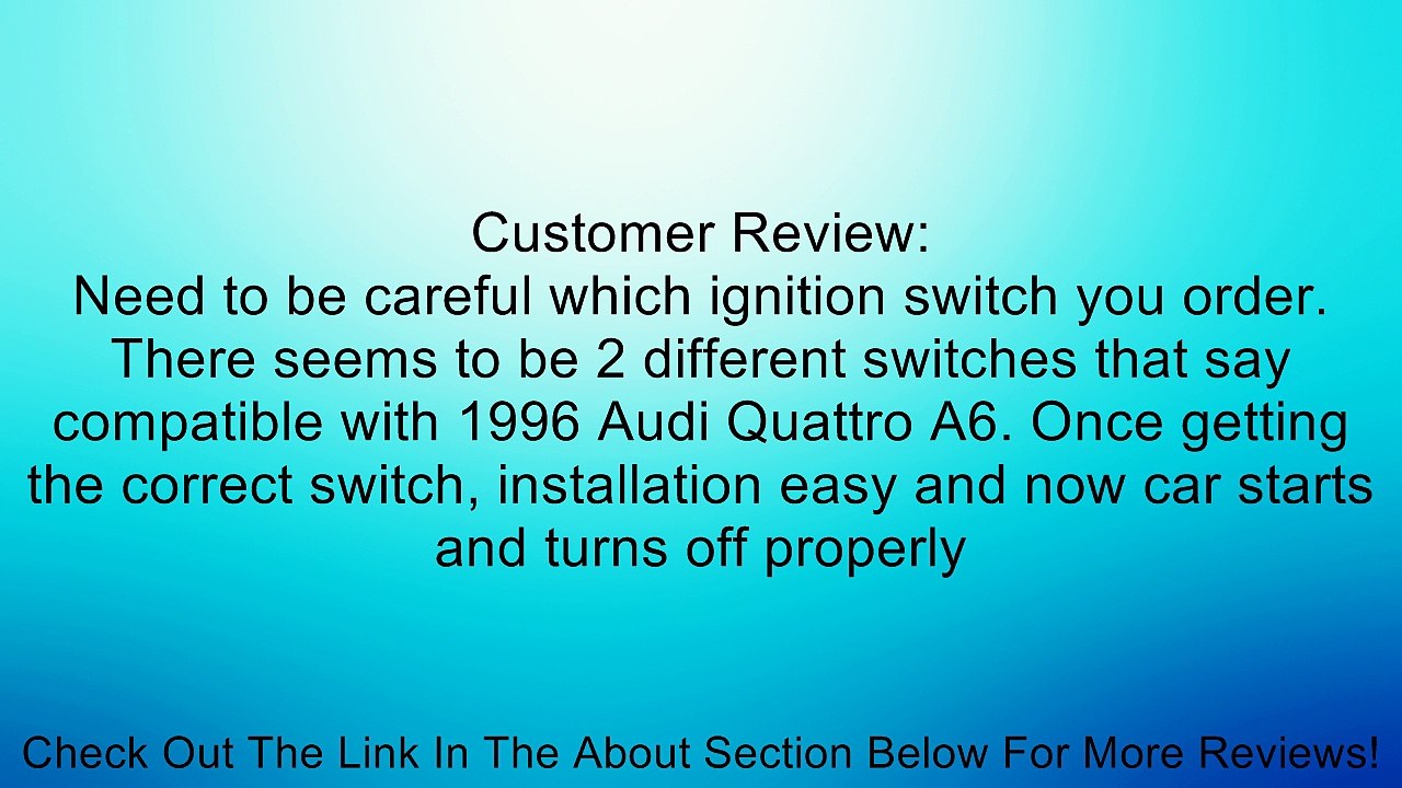 Meyle Ignition Switch Review