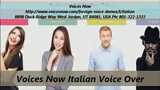 Voices Now Italian Voice Over (801-322-1333)