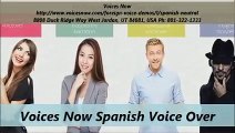 Voices Now Spanish Voice Over (801-322-1333)
