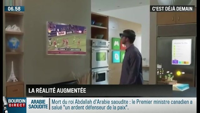 La chronique de Frédéric Simottel : HoloLens : le casque de réalité augmentée de Microsoft - 23/01