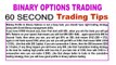 Binary options trading strategy | Binary options broker , 60 second trading strategy