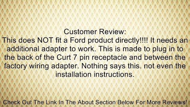 Curt Manufacturing 56000 Fifth Wheel and Goosneck Harness Review