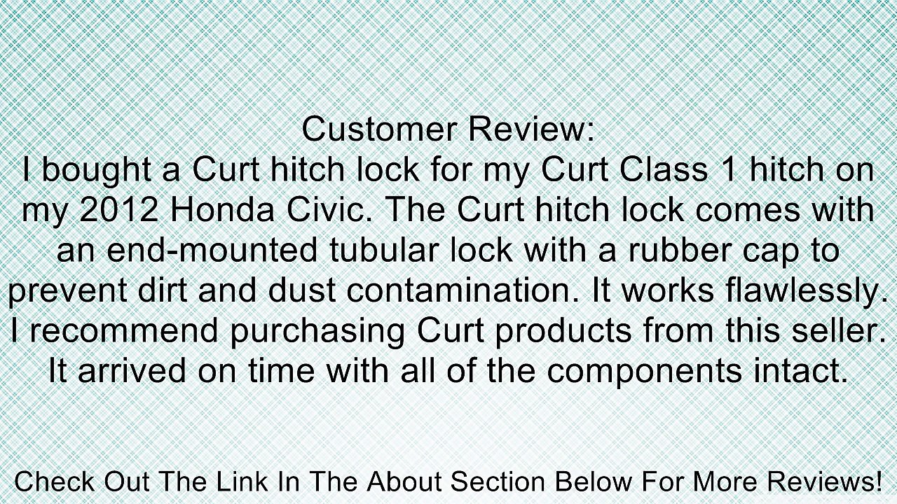 Curt Manufacturing 23572 Hitch Lock, 1/2" Chrome Review