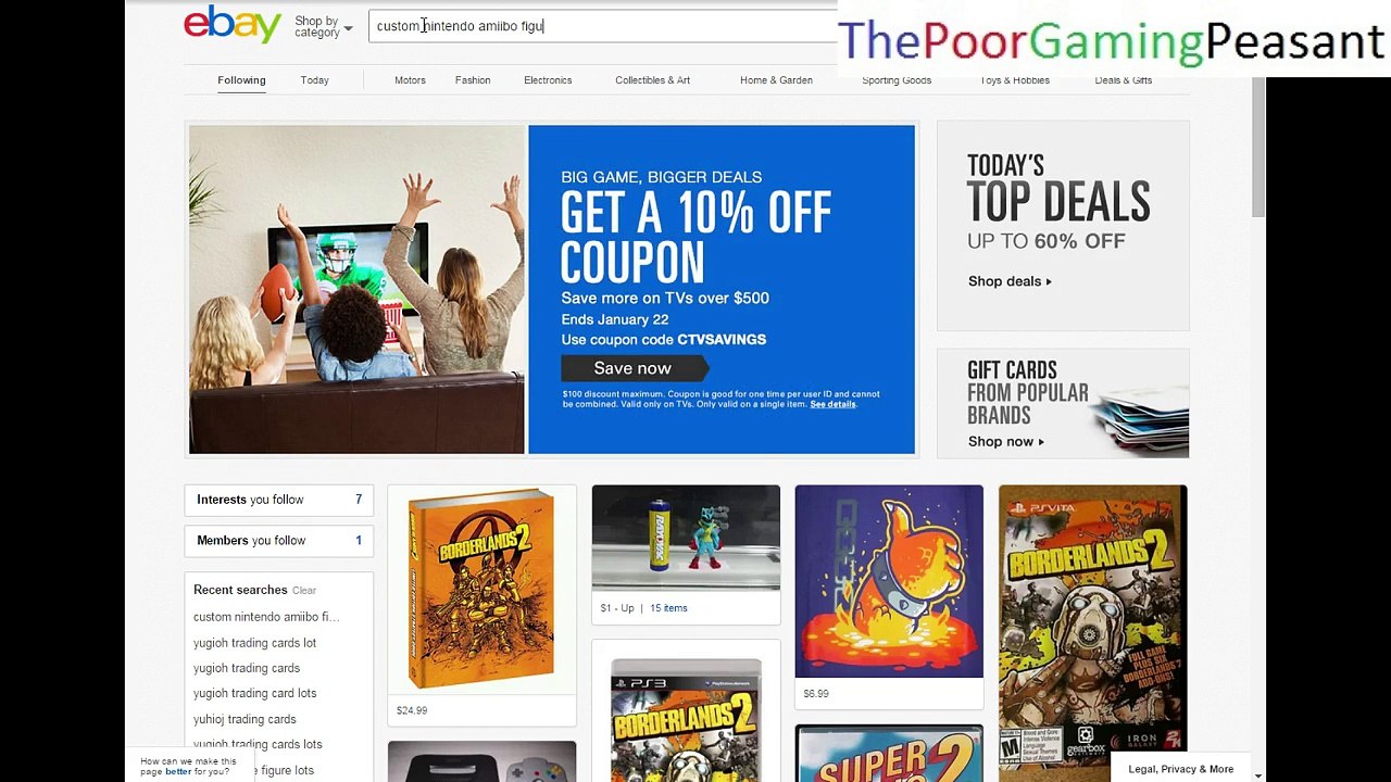 Attempting To Find Stellar Deals On Custom Nintendo Amiibo Figurines By Searching eBay