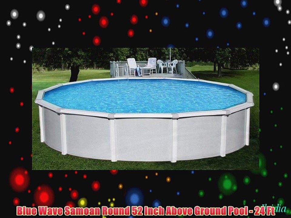 Blue Wave Samoan Round 52 Inch Above Ground Pool - 24 Ft