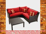 RST Outdoor Cantina Corner Sectional with Coffee Table Set Patio Furniture 4-Piece (Discontinued