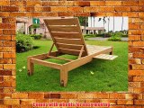 Grade-A Teak Wood Luxurious Multi Position Sun Chaise Lounger Steamer - Furniture Only