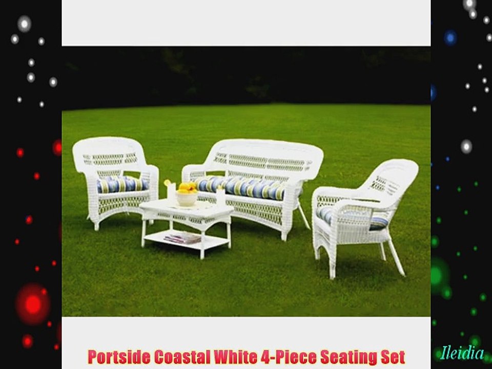 Portside Coastal White 4-Piece Seating Set