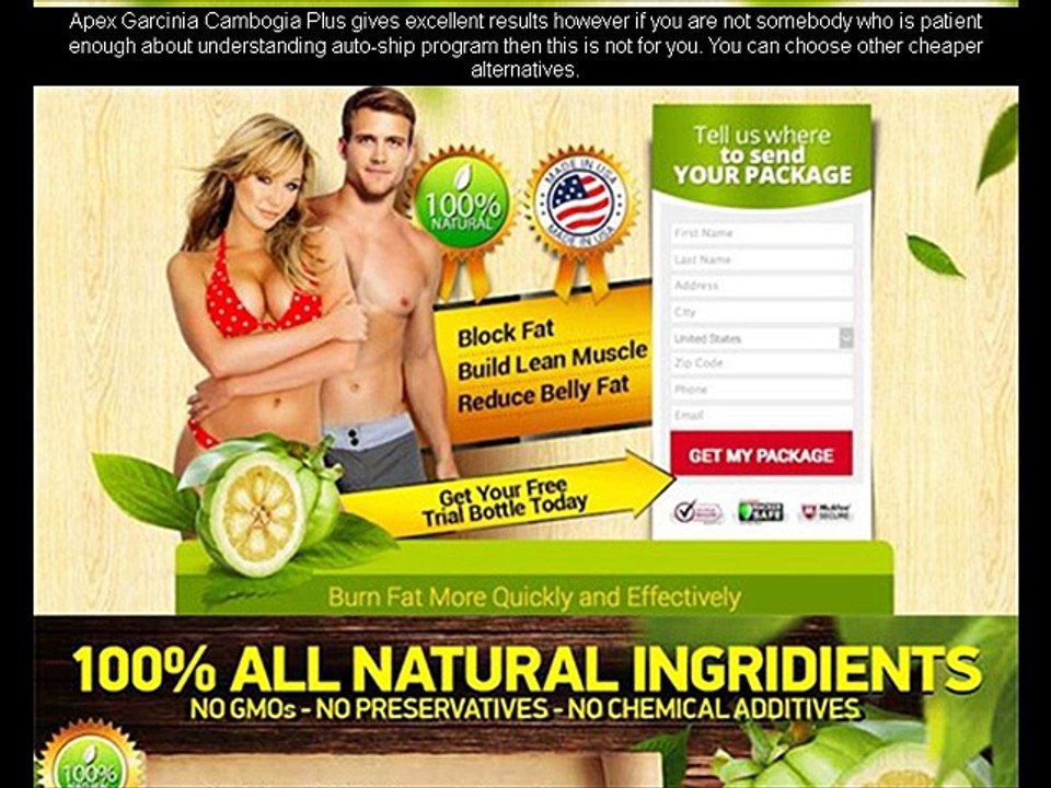 Apex Garcinia Cambogia Plus Review – Great Fat Burner