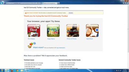 How to remove Conduit Toolbar and Search