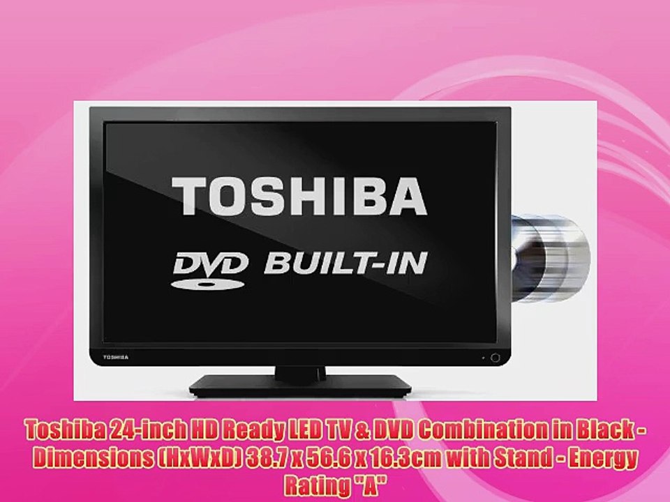 Toshiba 24D1433B/24D1433B2 24-inch High Definition LED TV with Built-In DVD Player