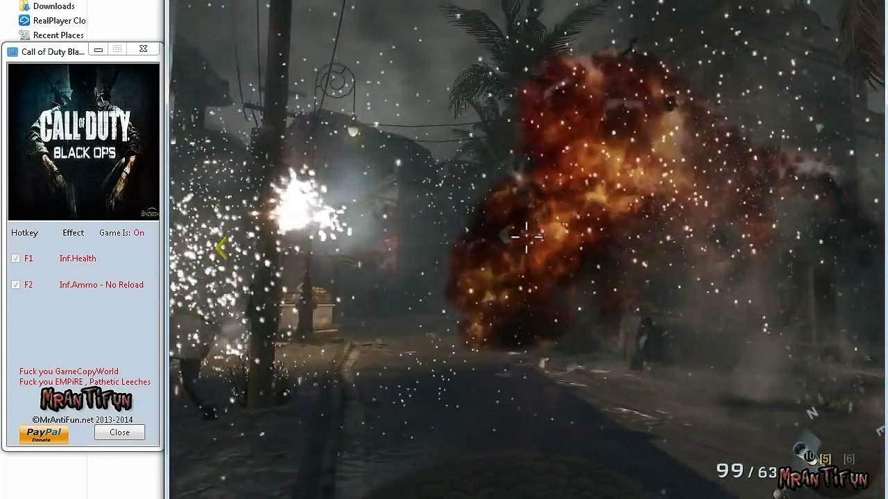 Code Triche Call of Duty Black Ops Steam