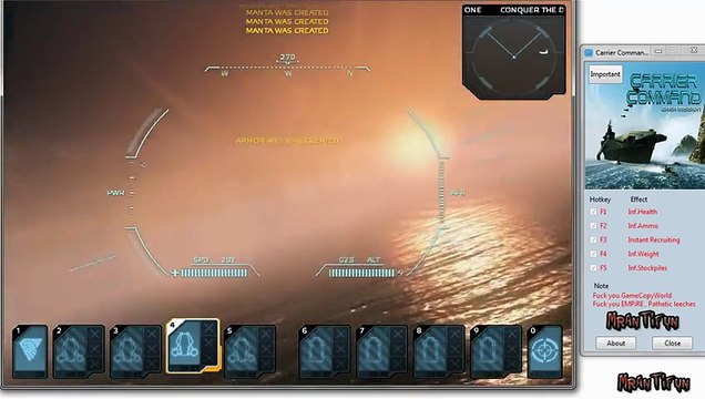 Code Triche Carrier Command - Gaea Mission V1.6.0011
