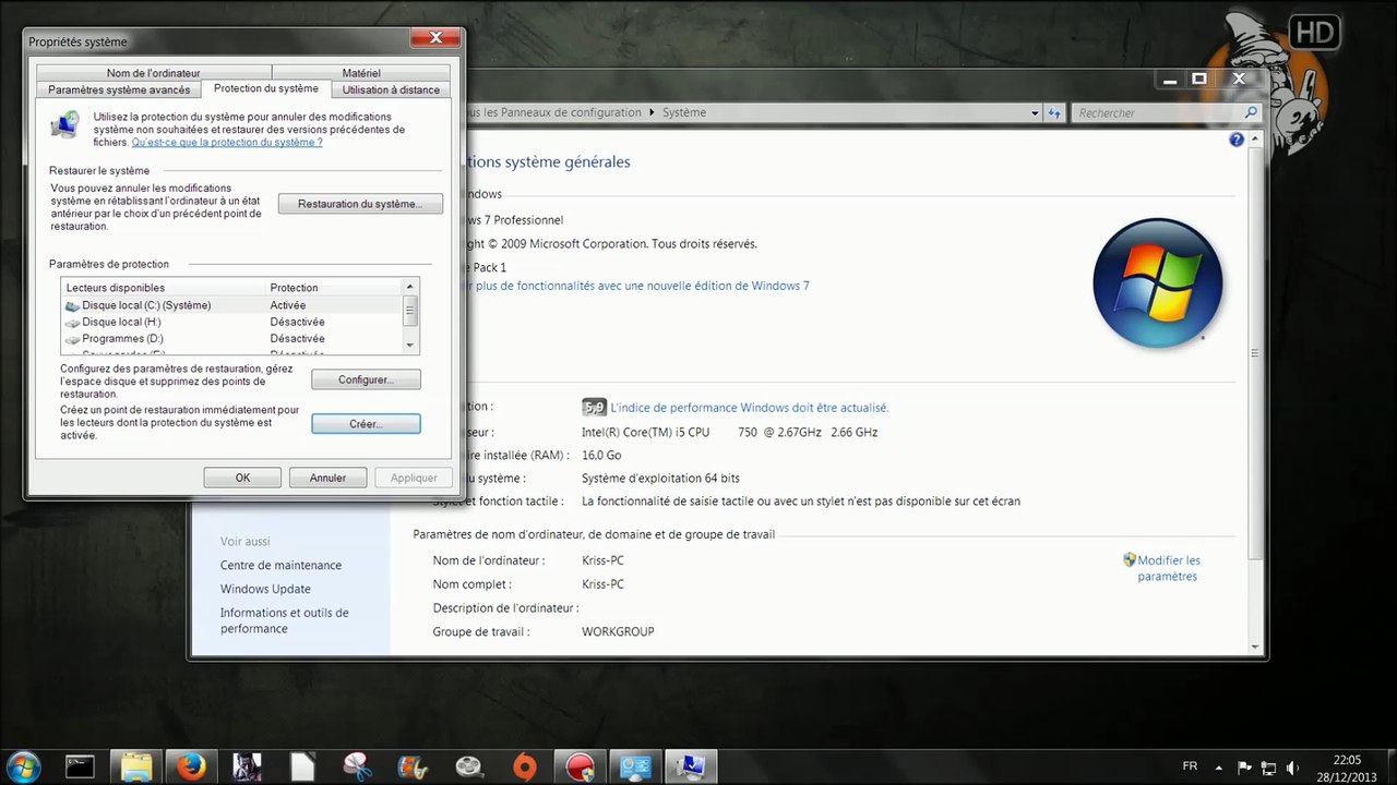 Réparer les erreurs Windows