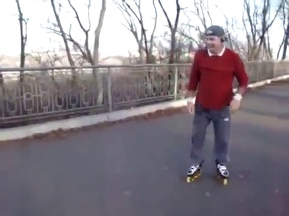 This Old Russian Man as crazy Roller Blading Skills