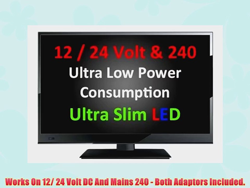 16 Ultra Slim LED Digital Freeview USB Record TV DVD. Caravan HGV Boat. 12 / 24 VOLT DC 12V