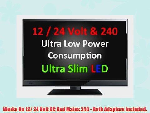 16 Ultra Slim LED Digital Freeview USB Record TV DVD. Caravan HGV Boat. 12 / 24 VOLT DC 12V