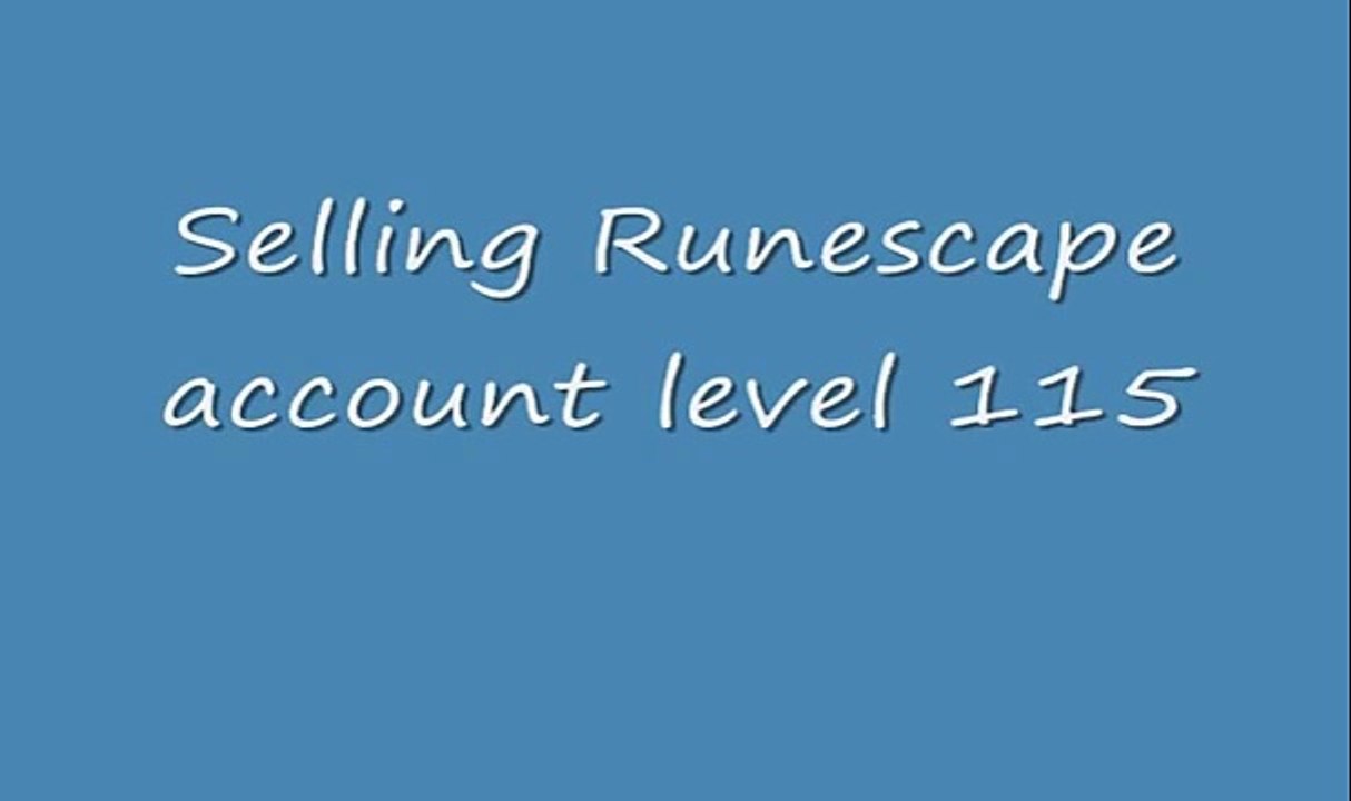 Buy Sell Accounts - Selling _ Trading runescape account